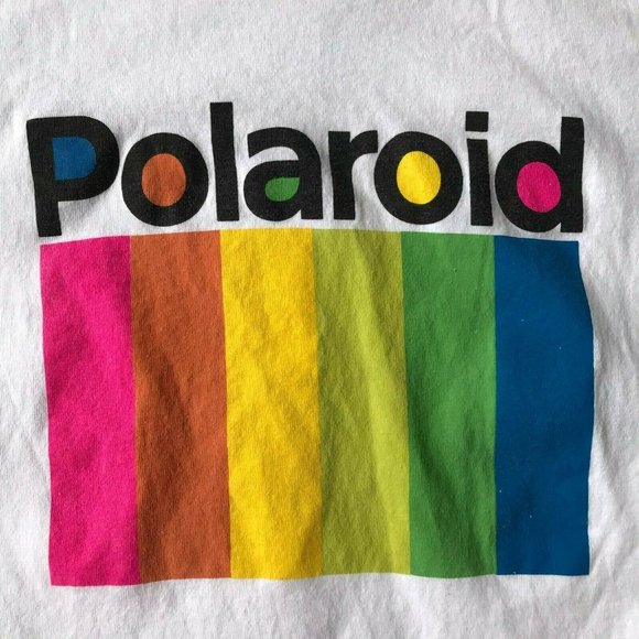 Polaroid T Shirt Medium? Logo Unisex Short Sleeves Colorful Camera Photo… - Picture 4 of 12
